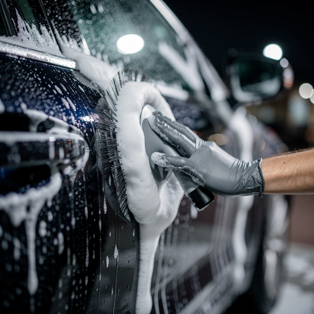 Valley Car Wash services overview showing a clean vehicle at our 24-hour Goleta location