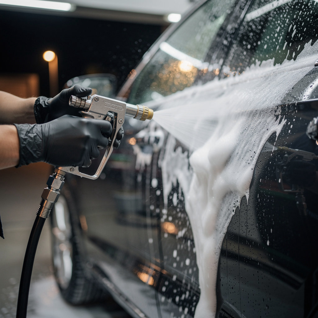 Valley Car Wash automatic and self-service bays providing 24/7 car cleaning in Goleta, CA